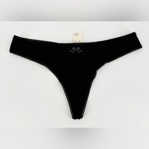 Aerie Black Thong Panties